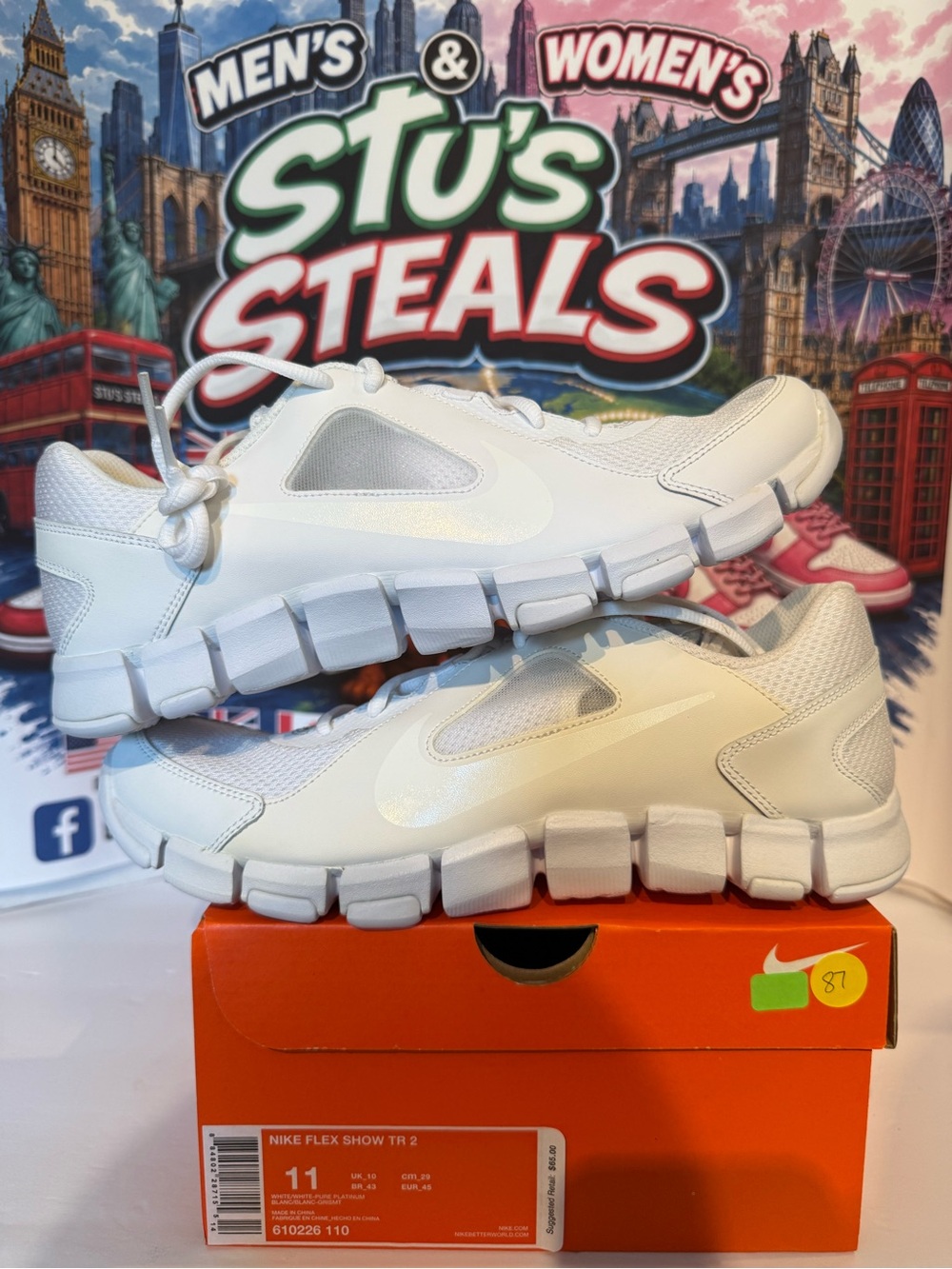 Nike Men's White Flex Show TR 2 Athletic Shoes